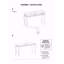 Table de canapé Glam Contemporary 1pc