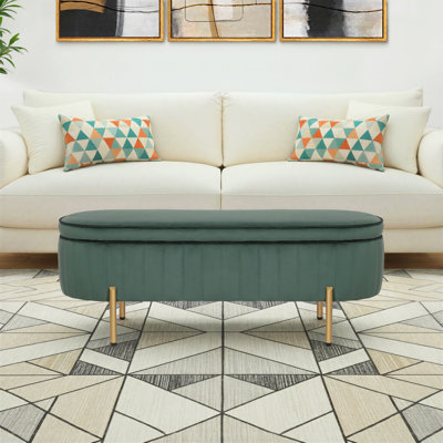 Banc de rangement avec repose-pieds Kronqui