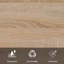 Ensemble de 2 grandes bibliothèques de rangement en bois de 74 po x 59 po x H 74 po-130076534