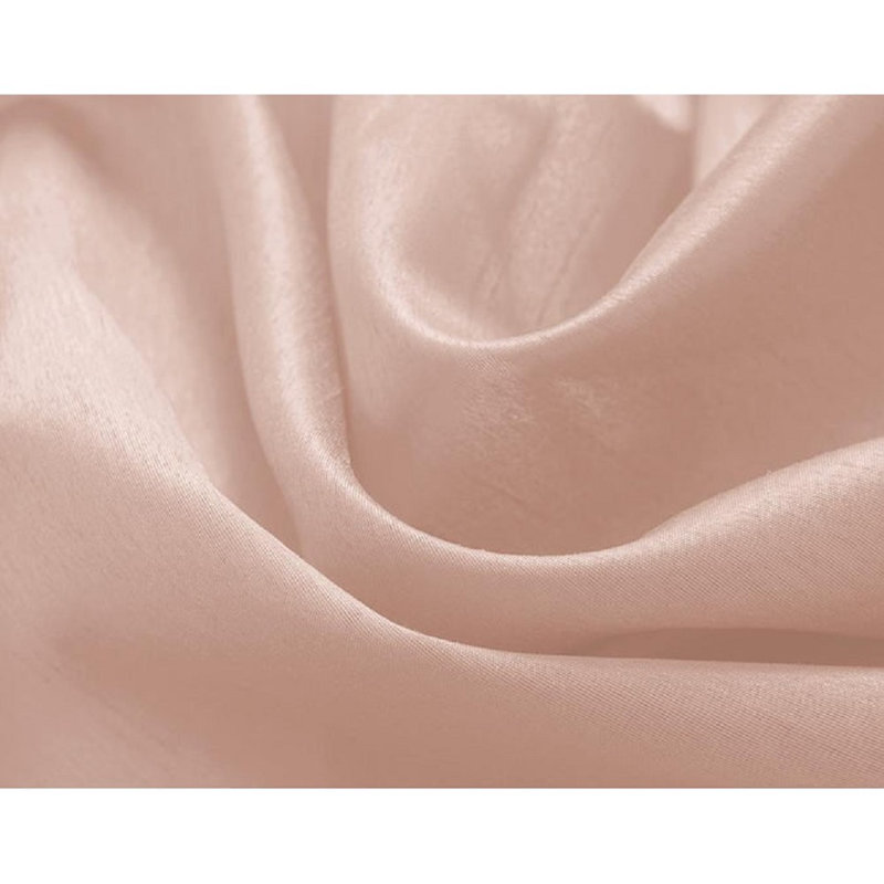 Mattingly Faux Silk Semi-Sheer Grommet Window Curtain Panel, 54" W x 84" L, Blush