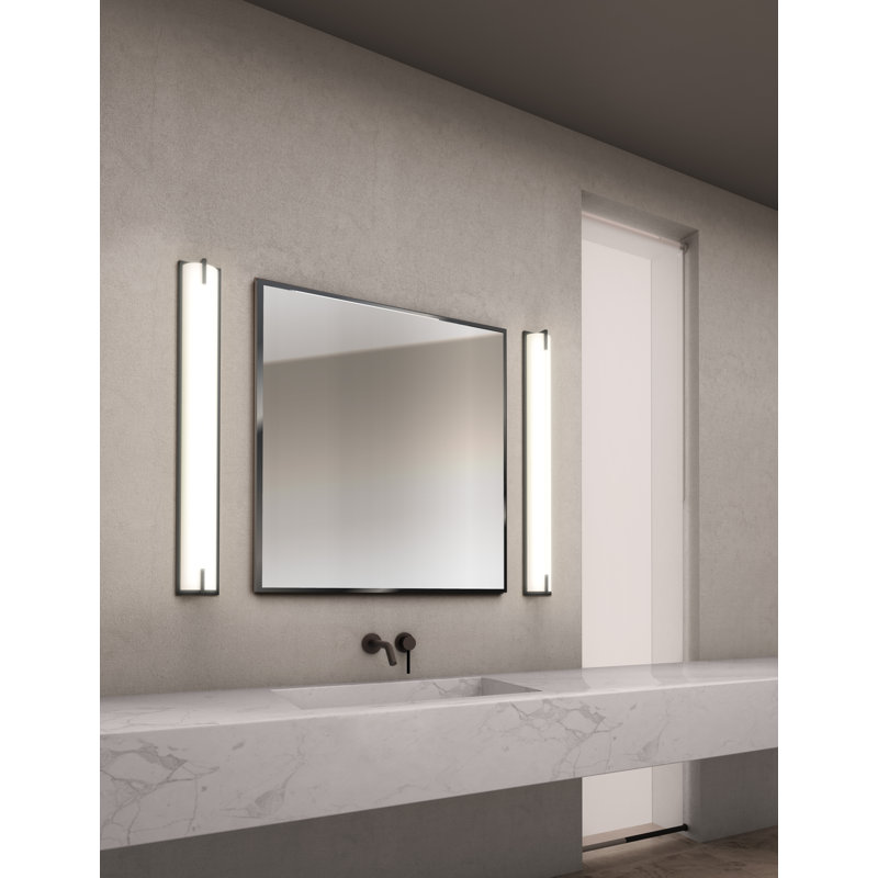 New Edge 1 - Light LED Bath Bar, Polished Chrome, 21W, 5"H x 40"W x 2.8"D