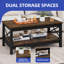 Table basse simple de 39,3 po de largeur avec tablette inférieure et support en X-374114166-374114167