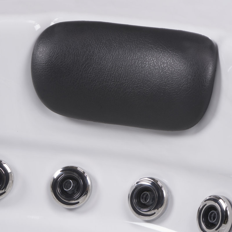 Annapolis 6-Person Gray and White Polyethylene Hot Tub
