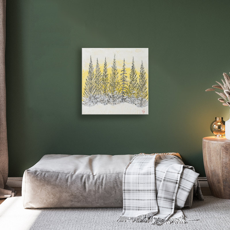 «Monoscape XLIV», art mural par Karen Biery, H 30 po x l 30 po, Toile tendue
