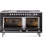 ILVE Professional Plus II Series 60 in. Dual Fuel Range with 7 Sealed Burners, Griddle, Frenchtop (Natural Gas, Glass Door)-98168251-98168250