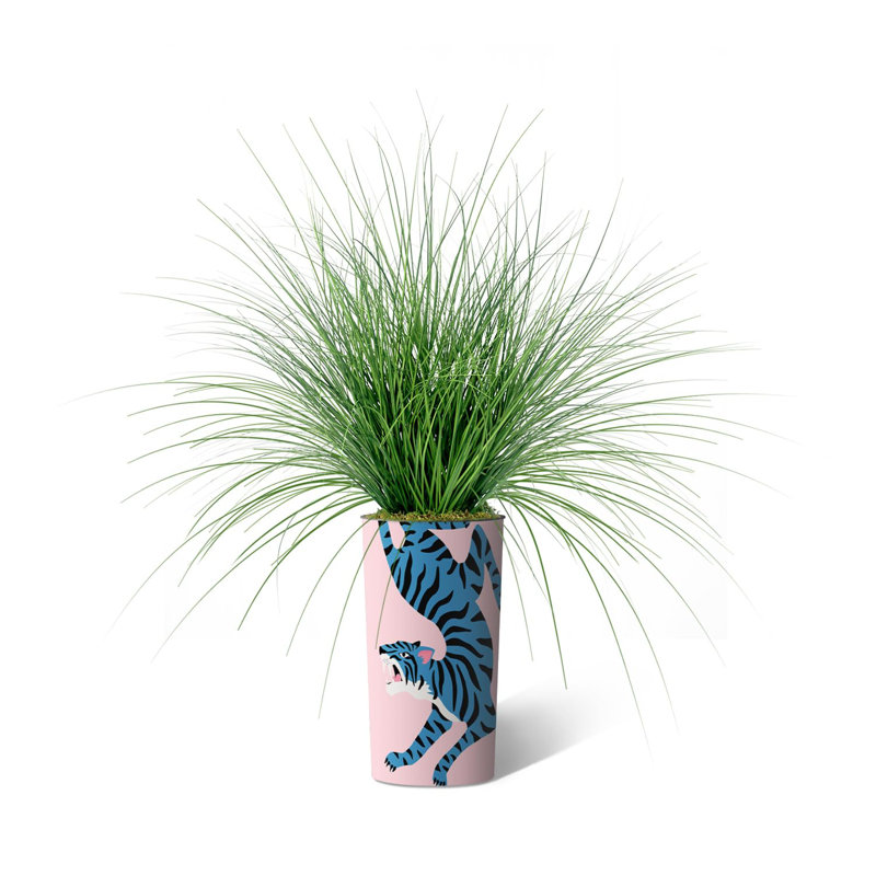 Arbre à oignon en soie - Plantes artificielles dans la décoration de sol extérieure moderne, Tigre bleu