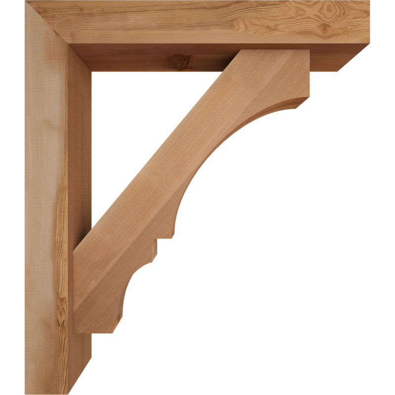 Support de bloc Balboa avec entretoise décalée, 32 x 28, Cèdre rouge occidental de l 5 1/2 po (lisse)