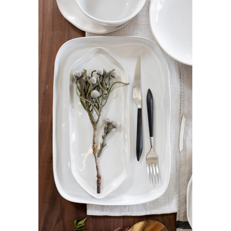 Forma Stoneware Platter, Cloud