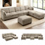 Canapé modulaire rembourré 8 places avec sièges Ottomans 128,61 po Sarang-979231213