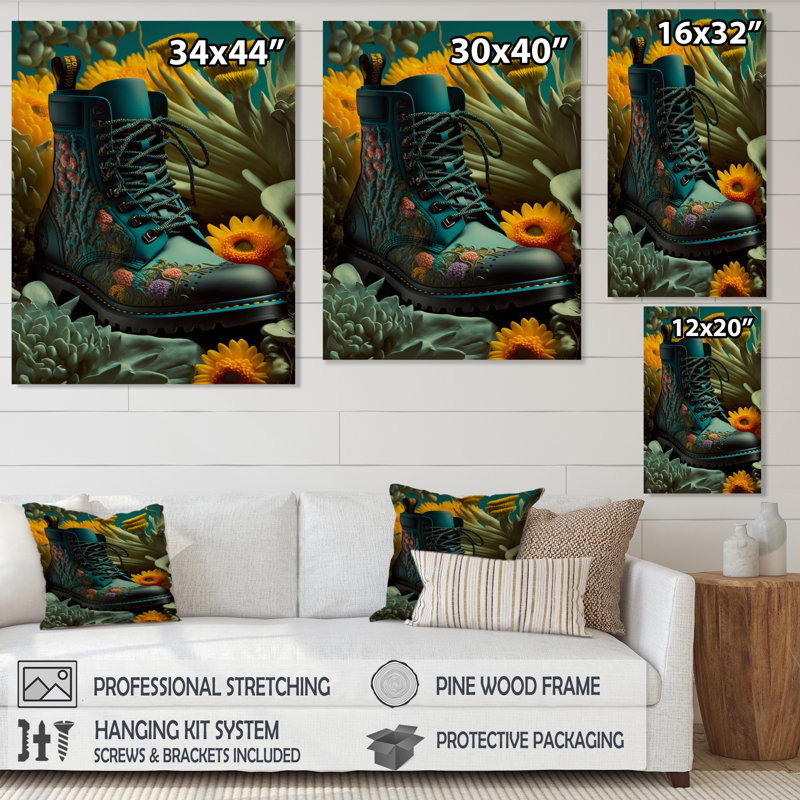- Art mural sur toile tendance, L 24 po x H 32 po, Toile tendue