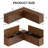 Stylish L-Shaped Storage Bench for Kitchen Breakfast Nook-1903354485