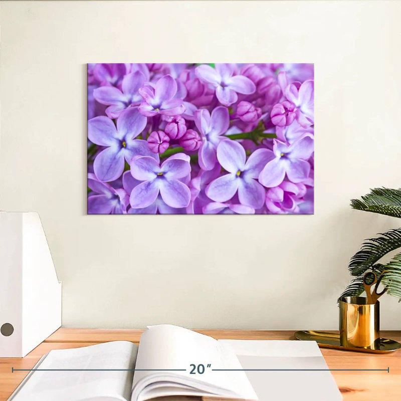 Fleurs de lilas Harnek, H 8 po x l 12 po