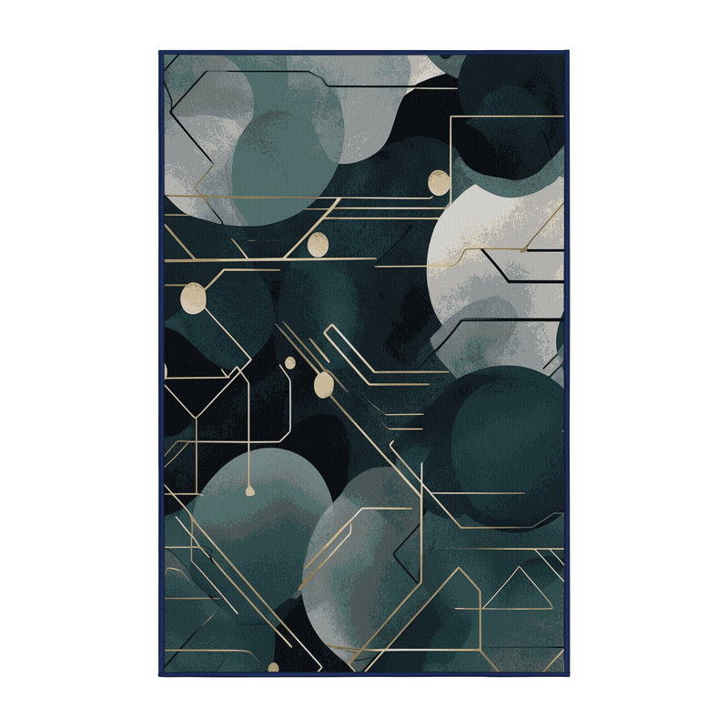 Radiant Burst Rug, Rectangle 5' x 8'