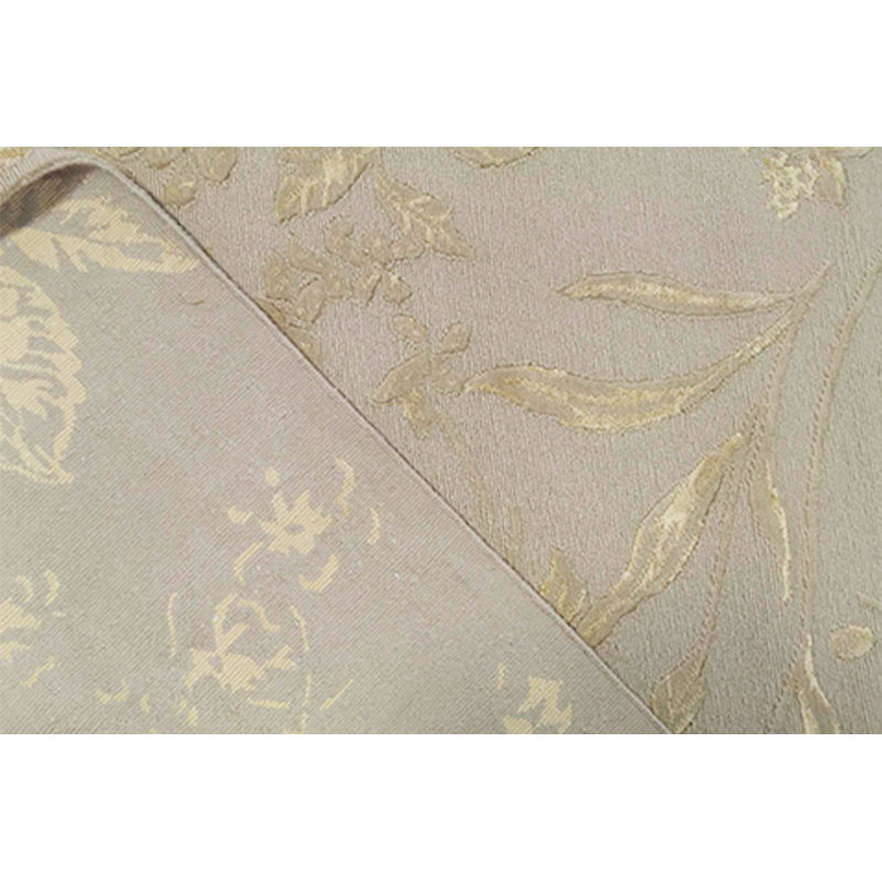 Hand-Knotted High-Quality Gray and Gold Area Rug