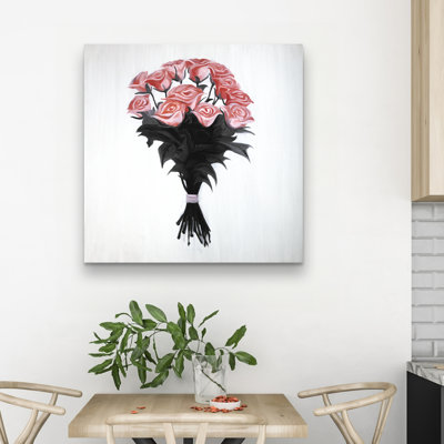Bouquet of roses - 32"x32" art on canvas