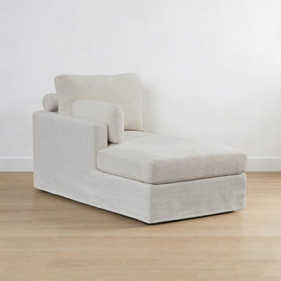 Chaise longue rembourrée L 60 po