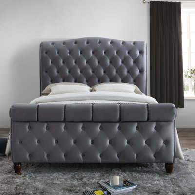 Danube Upholstered Sleigh Bed