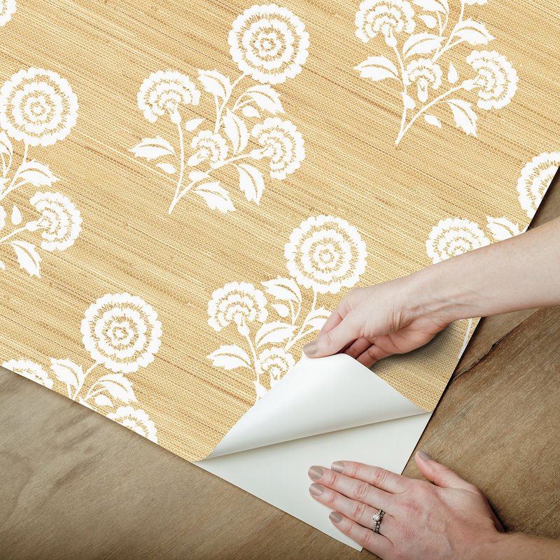 Rouleau de fleurs pelez et collez, Brun
