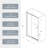 32-36" W X 72" H Piovt Swing Glass Shower Door,Pivot Frame Sliding Shower Door With 1/4"(6Mm) Clear SGCC Tempered Glass Finish Shower Doors,Reversible Installation-121998787