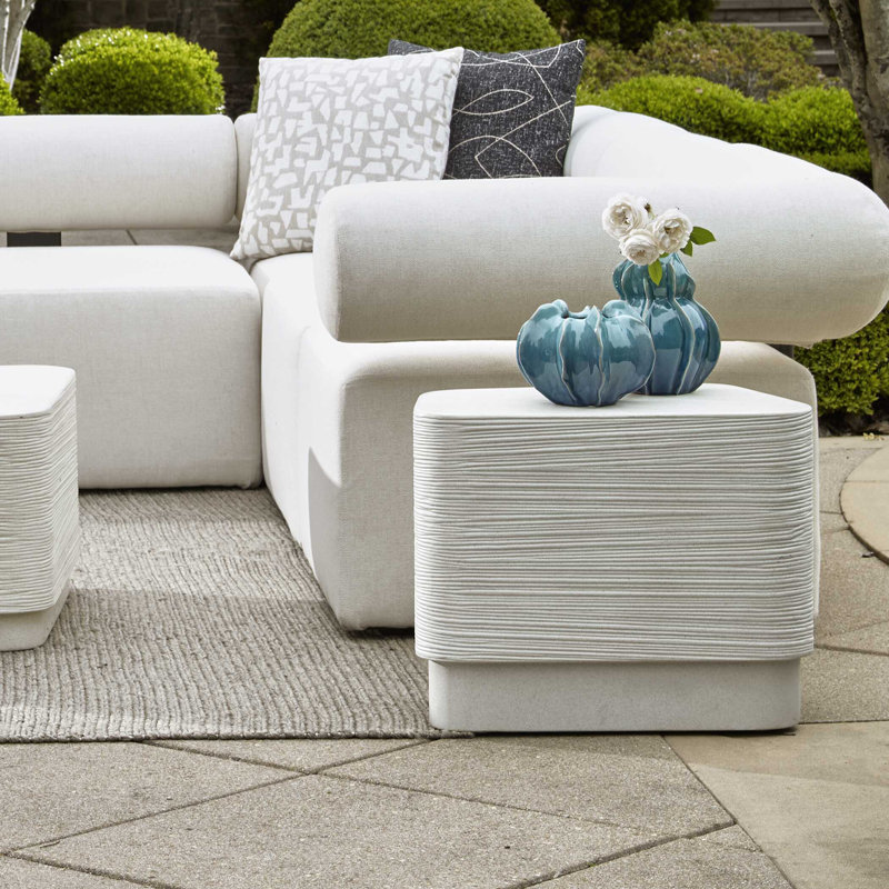 Uttermost Saltwater Concrete Side Table