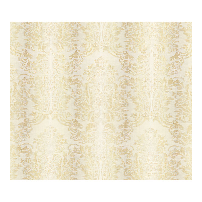 Merchante Sorrento Cotton Blend Damask Fabric, Parchment