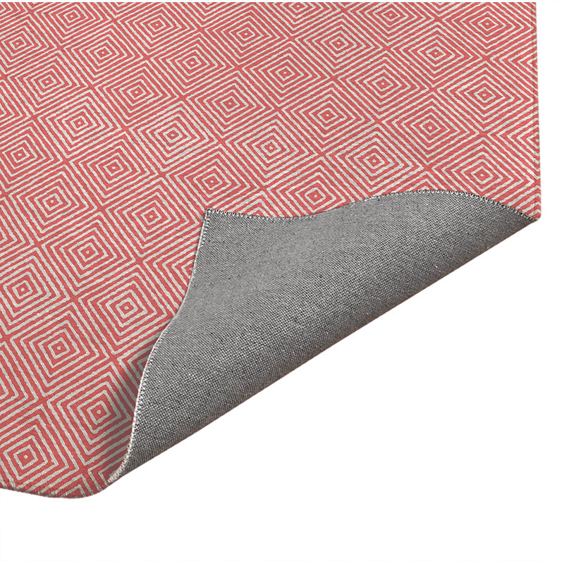 Paillasson Ikat, Vieux rose, L 72 po x L 48 po