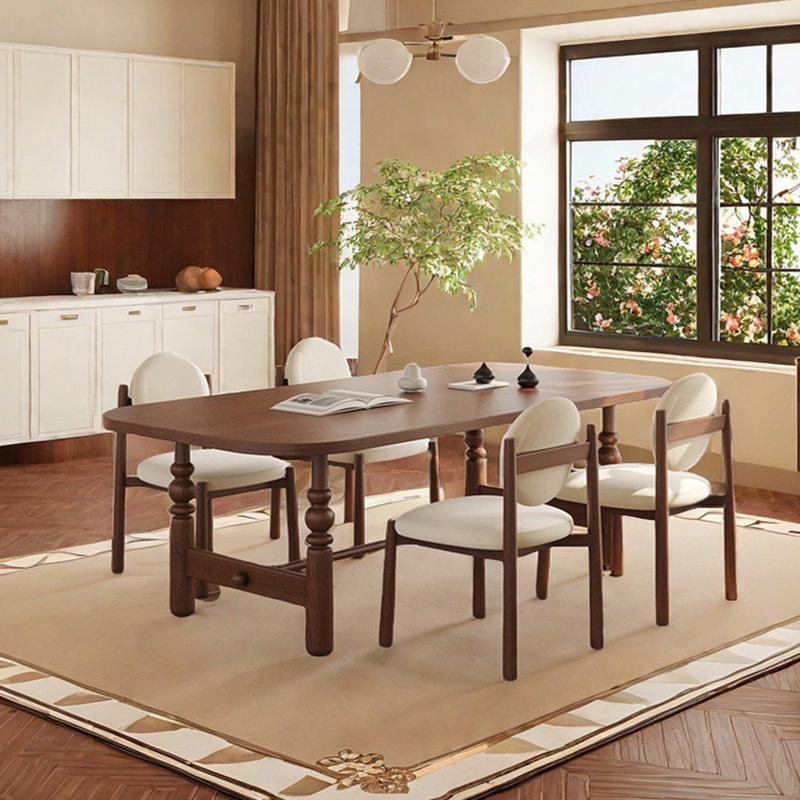 Ensemble de table de salle à manger Vintage, H 28,94 po x L 78,74 po x l 39,37 po