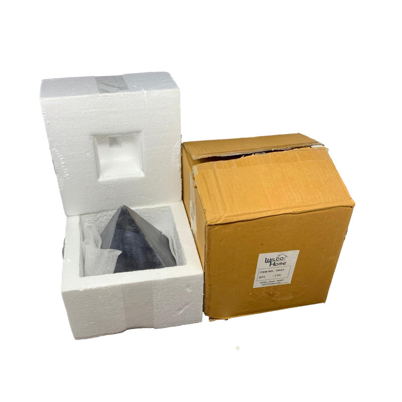 Large Marble Pyramid Black, Black