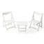 Table pliante Hips et 2 chaises rectangulaires pour l'extérieur