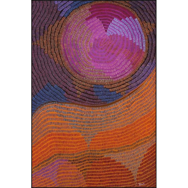 Tapis rond rond à motif tissé et lavable, Rectangle 3 pi 4 po x 5 pi