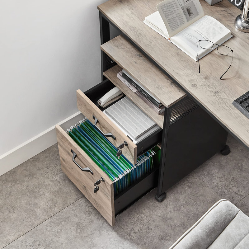 42cm Wide 2 -Drawer Mobile File Cabinet