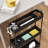 Slim Storage Cart 4 Tier, Storage Organizer Rolling Utility/ Mobile Shelving Unit Slide Out Storage Cart-1586227191