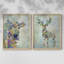 Fantastic Florals Cow - reproduction encadrée de qualité supérieure - prête à être accrochée - aucun clou requis - aucun clou requis-1550872507-1550872501