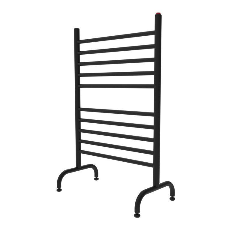Chauffe-serviettes électrique autoportant Solo, H 38 po x l 24 po x P 12 po, Noir