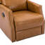 Fauteuil inclinable manuel pivotant en cuir véritable Elimelec-803786539