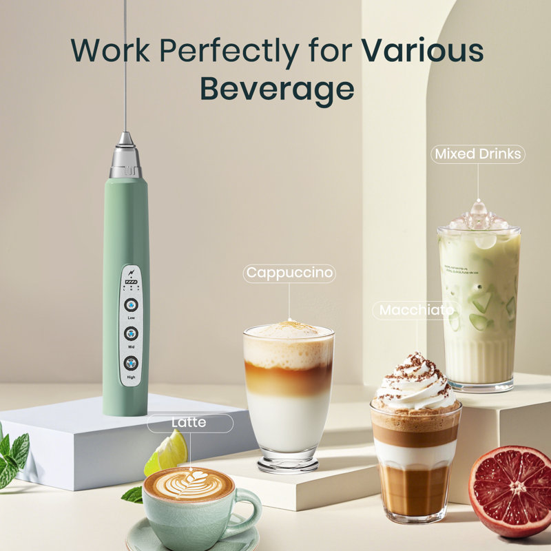 Stainless Steel Handheld Milk Frother Granite, Granite