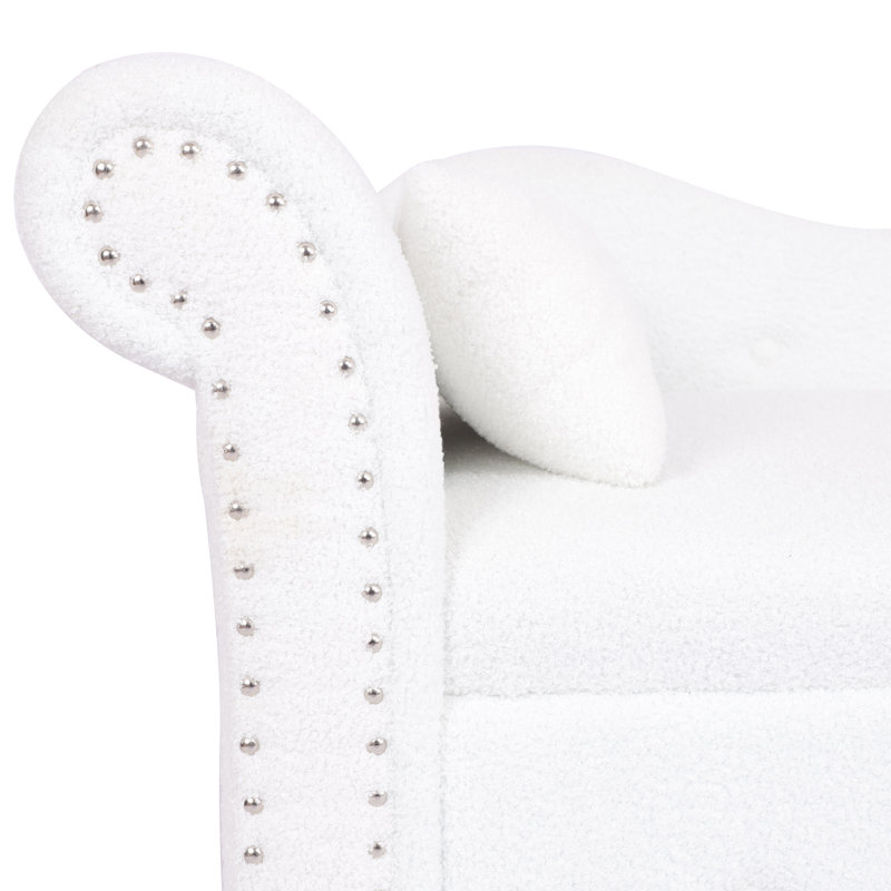 Méridienne Casy, 100 % polyester beige