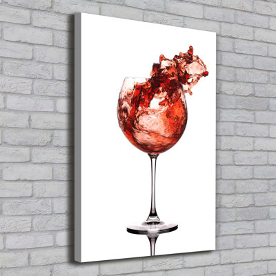 A Glass Of Wine - Wrapped Canvas Print