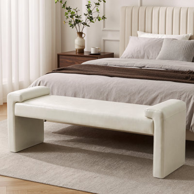 58.6" W Upholstered Bedroom Bench