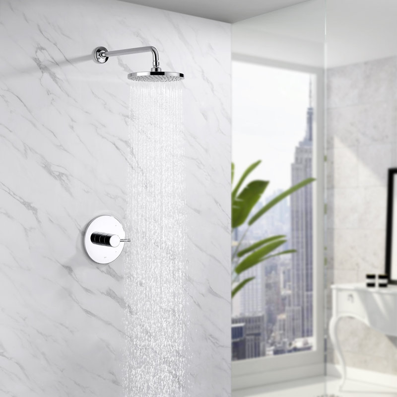 Shower Faucet with Rough-in Valve, Chrome