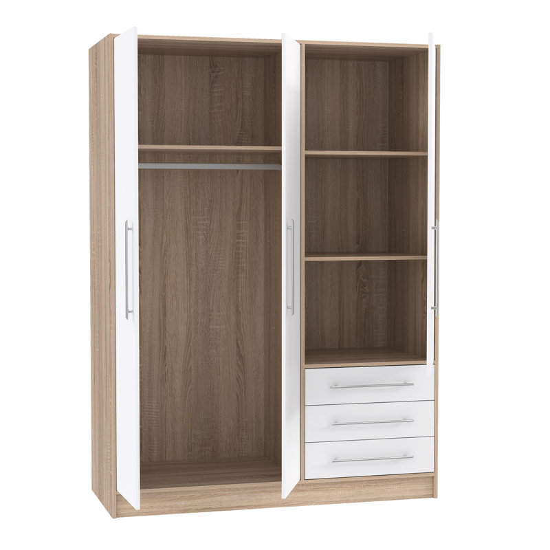 Armoire Shoaf, Chêne de Sonoma / blanc mat