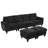 Fritz U-Shaped Chenille Sectional Sofa with Movable Ottomans & USB Ports-120853817