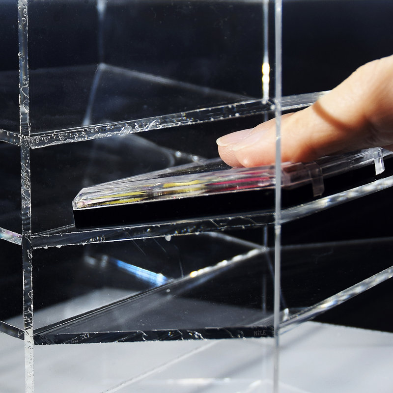 Organisateur de cosmétiques biseauté, Noir