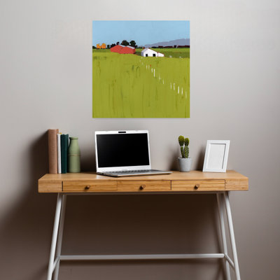 Fenceline, art abstrait contemporain au printemps