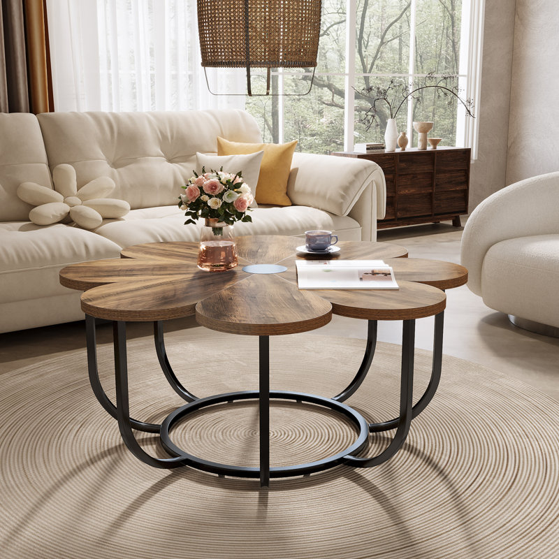 Table basse Behrett, Brun / Noir