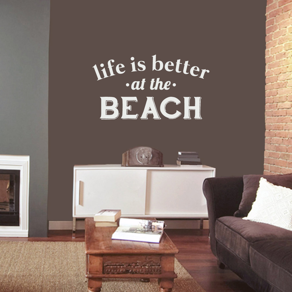 Life Is Better At The Beach Wall Decal Sweetums Wall Decals 