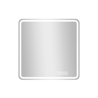 36*36In Led Bathroom Mirror - , Fog, Rust-, , Enlightenment 36X36