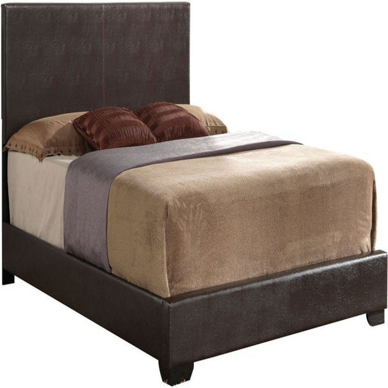 Lit tapissier standard Anchorage, Grand, Brun