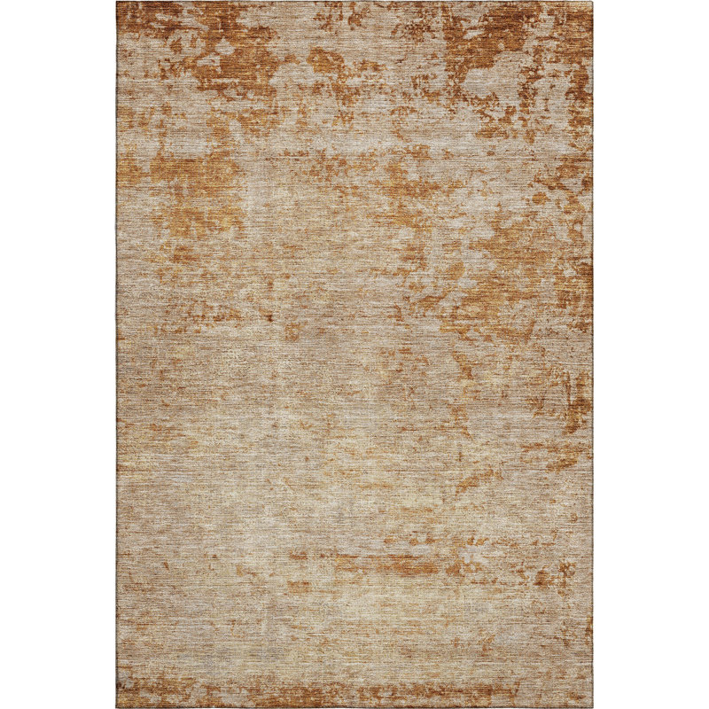 Premium Machine Washable Gurubaksh AMF1164 Abstract Rug, Rectangle 2'6" x 3'10"