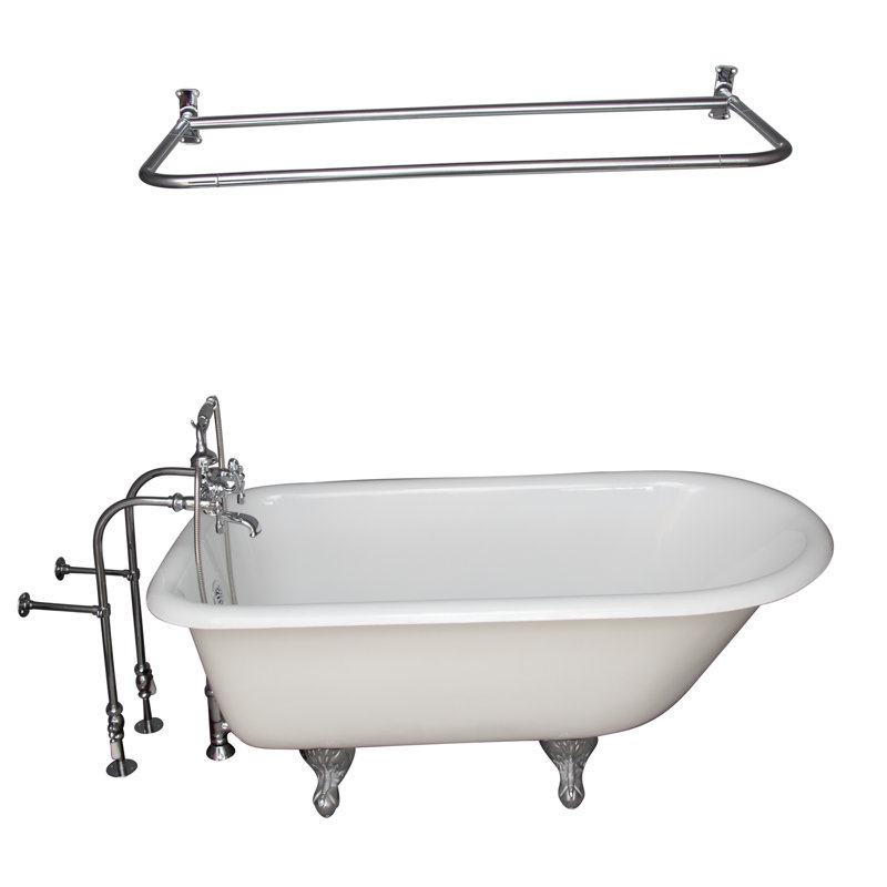 54'' x 30'' Soaking Cast Iron Bathtub, Copper